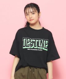 PINK-latte/【接触冷感機能付き】発泡プリントカレッジロゴTシャツ/506093048