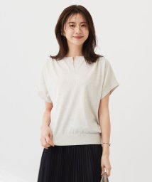 J.PRESS LADIES(J．プレス　レディス)/【WEB限定カラーあり・洗える】Vis/Peスパーク バンドカラー ニット/アイボリー系