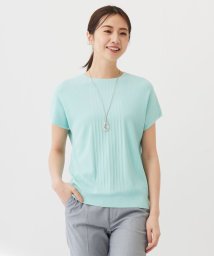 J.PRESS LADIES(J．プレス　レディス)/【洗える】レーヨンエリートストレッチ フレンチスリーブ ニット/ライトグリーン系