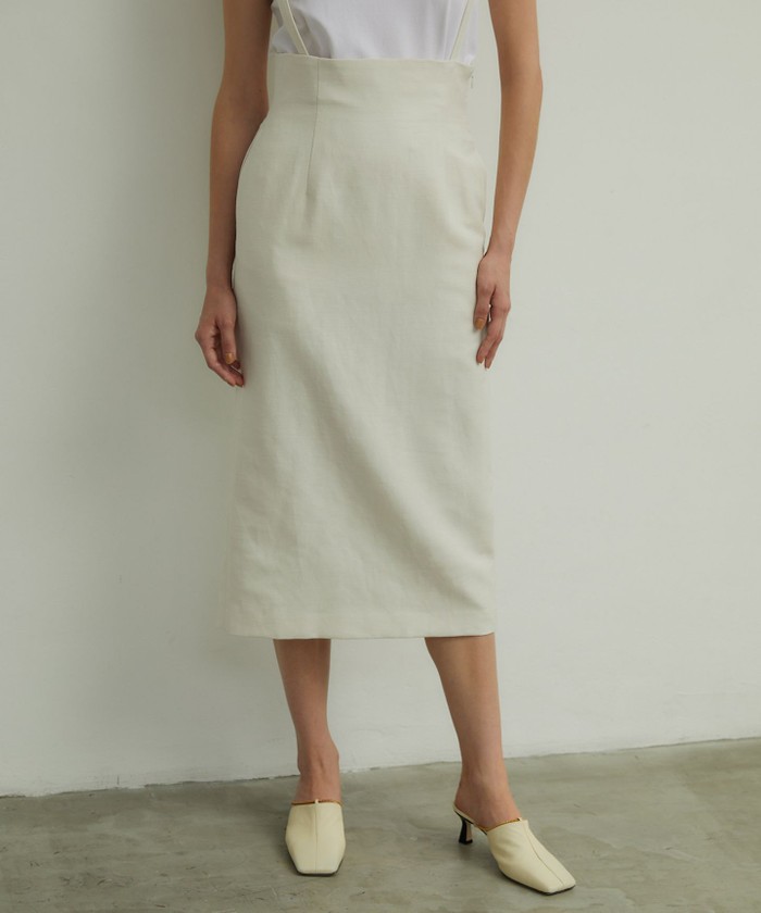 BEIGE 【Precious 6月号掲載】CLAUDE / Iラインスカート ECRU 2 BEIGE 【Precious 6月号掲載】CLAUDE / Iラインスカート ECRU 2
