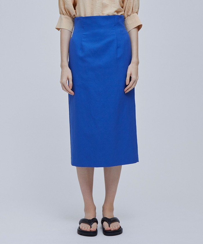 BEIGE 【Precious 6月号掲載】CLAUDE / Iラインスカート BLUE 4 BEIGE 【Precious 6月号掲載】CLAUDE / Iラインスカート BLUE 4