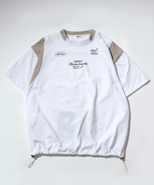 salong hameu(salong hameu)/【Salong hameu】CONVERSE（コンバース）ユニフォーム風Tシャツ/ゲームシャツ メンズ レディース Tシャツ/ホワイト