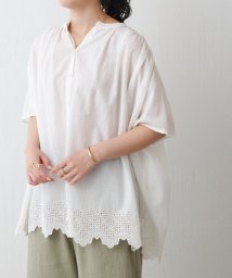 BEARDSLEY/裾刺繍フレンチシャツ/506093296