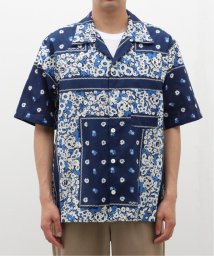 EDIFICE/NOMA t.d. (ノーマティーディー) Summer Shirt Indigo bandana N37－SH03B/506093372