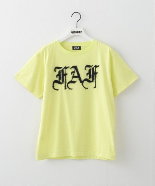 PULP(パルプ)/【FAF (FAKE AS FLOWERS) / フェイク アス フラワーズ】OE LOGO TEE COTTON BONDING/イエロー