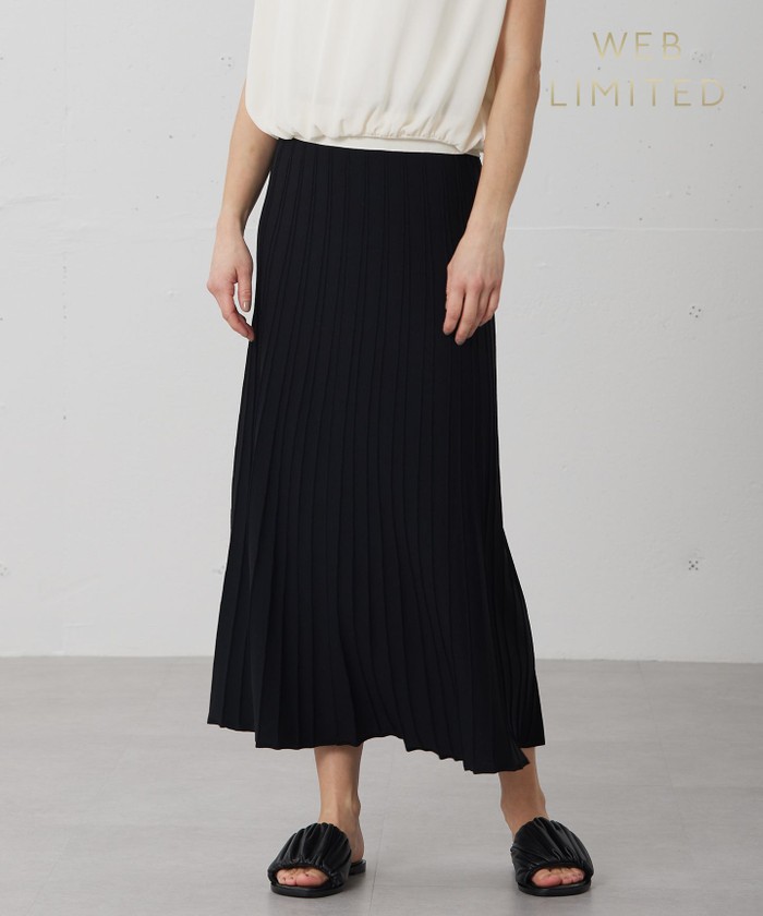 BEIGE 【WEB限定】 MONSTERA / ニットスカート BLACK 2 BEIGE 【WEB限定】 MONSTERA / ニットスカート BLACK 2