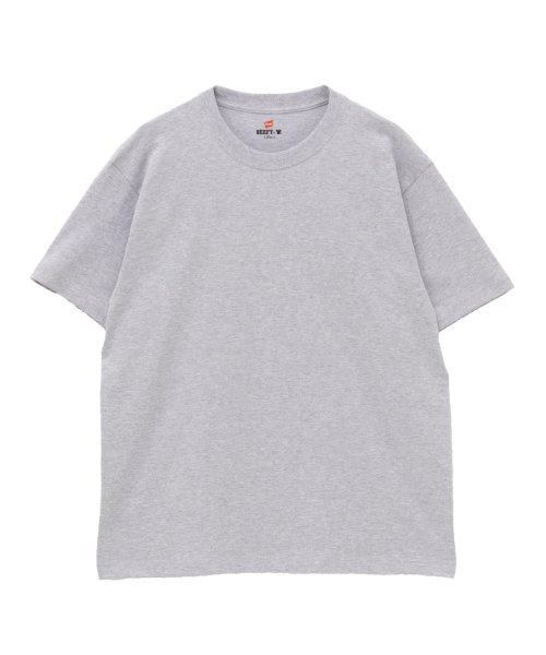 MAC HOUSE(men)(マックハウス（メンズ）)/Hanes ヘインズ BEEFY－T(R) ショートスリーブTシャツ H5180/グレー