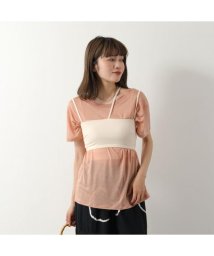 BASERANGE(ベースレンジ)/BASERANGE 半袖 Tシャツ LOOSE TEE TOLO/ローズ