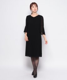 LAPINE FORMAL/【オールシーズン・フォーマル・礼服・喪服】ハチスジョーゼットドレス/506082308