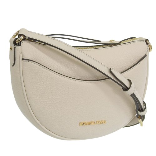 MICHAEL KORS(マイケルコース)/MICHAEL KORS マイケルコース DOVER SMALL HALF MOON ドーバー スモール ハーフ ムーン 斜めがけ ショルダー バッグ  レザー/ホワイト