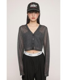 SLY/CROPPED SHEER カーディガン/506093901