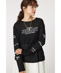 RODEO CROWNS WIDE BOWL(ロデオクラウンズワイドボウル)/JUBILANTシアーL/S Tシャツ/BLK