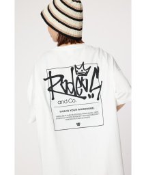 RODEO CROWNS WIDE BOWL(ロデオクラウンズワイドボウル)/Sign Logo BY半袖ワンピース/WHT