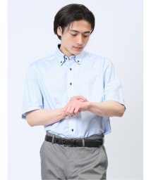 m.f.editorial/Biz トリコット ボタンダウン半袖 ビズシャツ/506094020