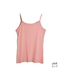 PINK PINK PINK(ピンクピンクピンク)/コットン100％コーマ糸のシンプル定番キャミソール　M L LL /ピンク