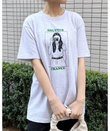 RAD CHAMP(ラッドチャンプ)/SHUTTER CHANCE　 デザインプリントTシャツ/ライトベージュ