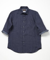 Men's Bigi(メンズビギ)/ALBINI 7分リネンシャツ/ネイビー