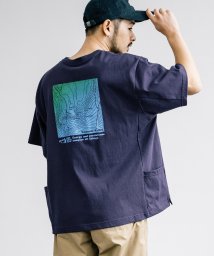 Rocky Monroe/接触冷感 Tシャツ 半袖 メンズ レディース カットソー オーバーサイズ ビッグシルエット ポケット 胸ポケ クルーネック カジュアル アウトドア シンプル リ/506094905