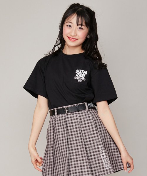 SISTER JENNI(シスタージェニィ)/防蚊バックロゴBIGTシャツ/ブラック