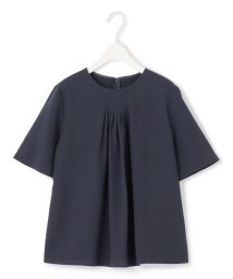 ICB（LARGE SIZE）(ICB（大きいサイズ）)/【UVカット・防シワ・洗える】ストレッチジョーゼット プルオーバーブラウス/ネイビー系