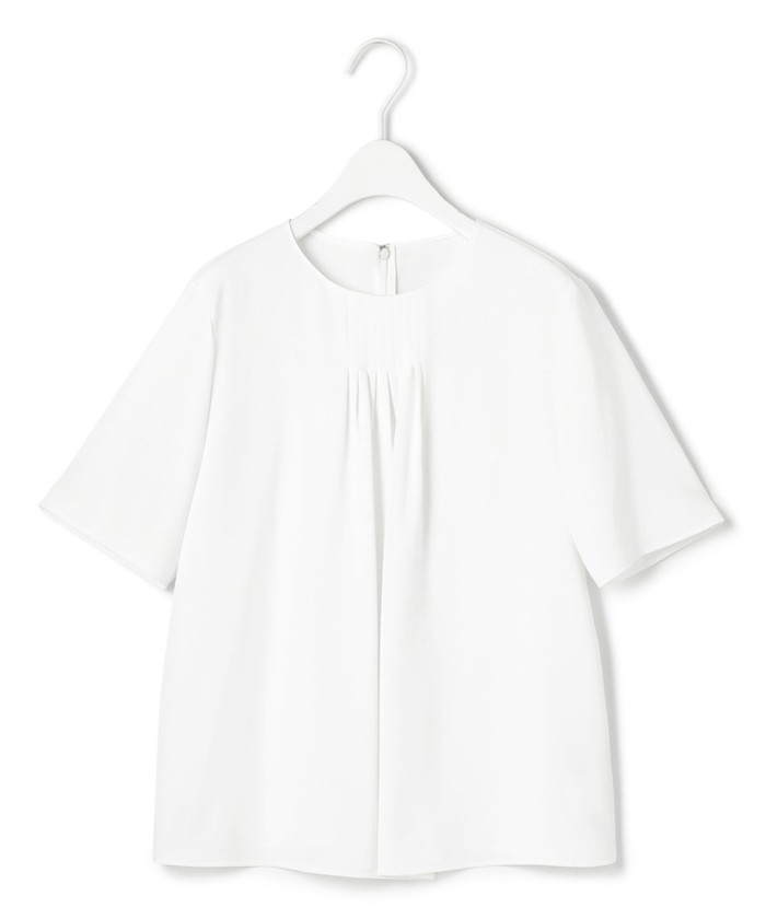 リヴドロワ カットジョーゼットプルオーバー ホワイト リヴドロワ