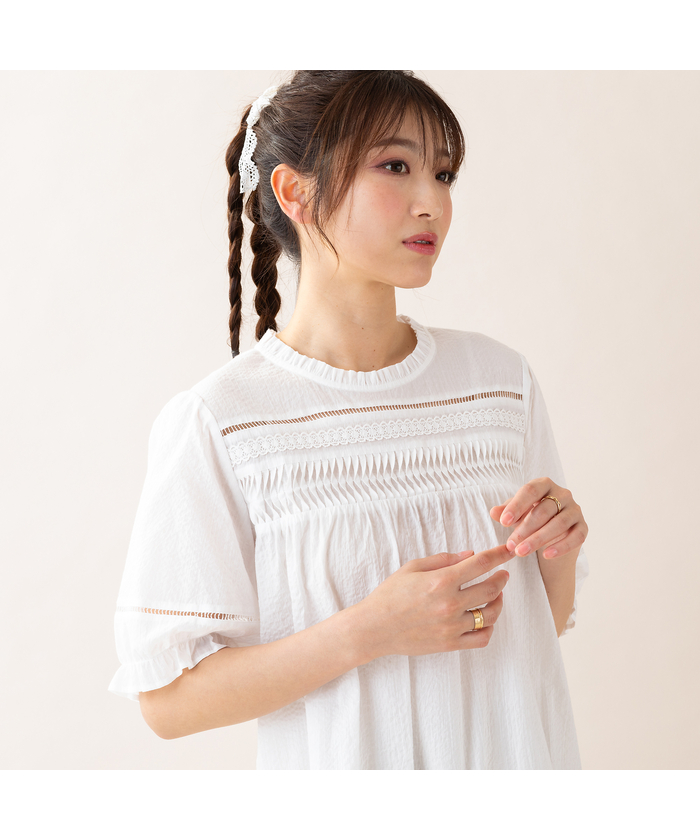 r5182 ローズティアラ RoseTiara クラシカルローズ ブラウス Rose Tiara（ローズティアラ） ブラウス シャツ ボタニカルフラワー