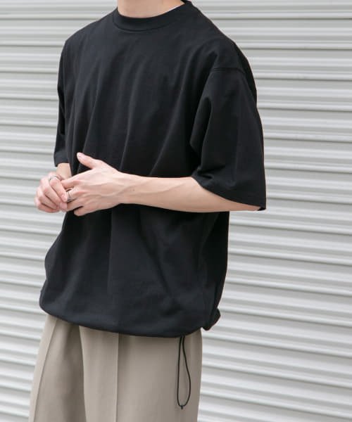 URBAN RESEARCH DOORS(アーバンリサーチドアーズ)/『WEB/一部店舗限定』FORK&SPOON　スピンドルショートスリーブTシャツ/BLACK