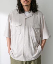 URBAN RESEARCH Sonny Label/ARMY TWILL　Cotton Pile Utility Shirts/506095486