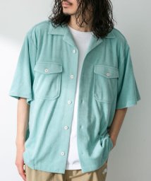 URBAN RESEARCH Sonny Label(アーバンリサーチサニーレーベル)/ARMY TWILL　Cotton Pile Utility Shirts/BLUE