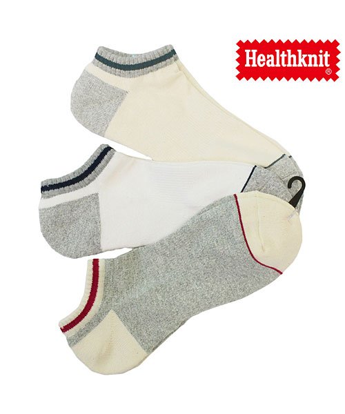 TopIsm(トップイズム)/Healthknit ヘルスニット 3足セット スラブ スニーカーソックス アンクルソックス ショートソックス メンズ 靴下 レッグウェア インナー 下着 /その他系17