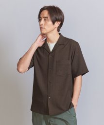 BEAUTY&YOUTH UNITED ARROWS(ビューティーアンドユース　ユナイテッドアローズ)/グリッティ オープンカラー リラックスレギュラー シャツ/DK.BROWN