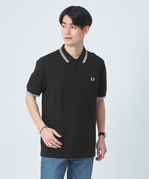 green label relaxing(グリーンレーベルリラクシング)/＜FRED PERRY＞ツインティップ ポロシャツ/BLACK