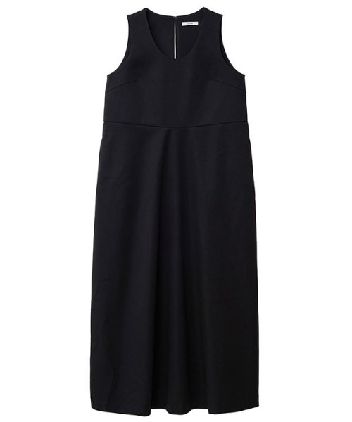 CLANE(クラネ)/BACK SLASH COCOON ONEPIECE/BLACK