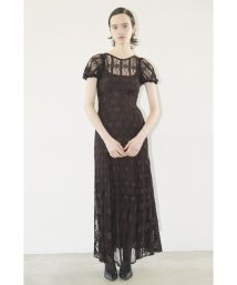 CLANE/LACE MINI PUFF SLEEVE ONEPIECE/506080676