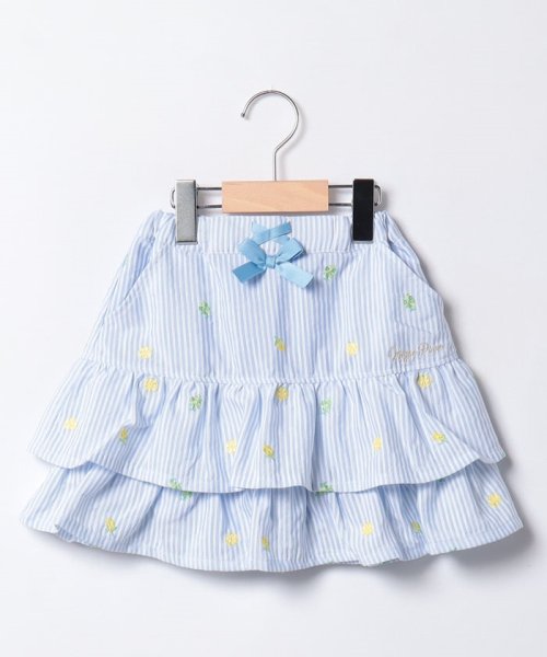 mezzo piano ボレロ&いちごワンピース 刺繍・レースフリル 荒っぽく