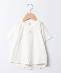 petit main(プティマイン)/【GOODPRICE・接触冷感】刺繍Tシャツ/オフホワイト