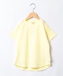 petit main(プティマイン)/【GOODPRICE・接触冷感】刺繍Tシャツ/レモンイエロー