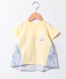 petit main/【スマイルシリーズ】らくちん花柄切替Tシャツ/506083598