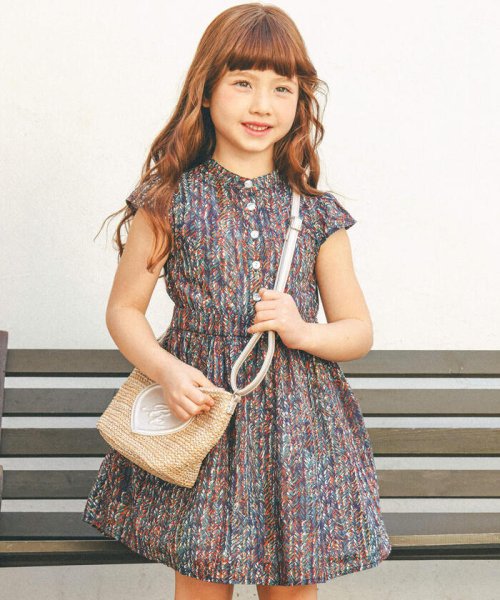 セール】【お揃い】【DEVEAUX】グラフィックバンドカラーワンピース(90  