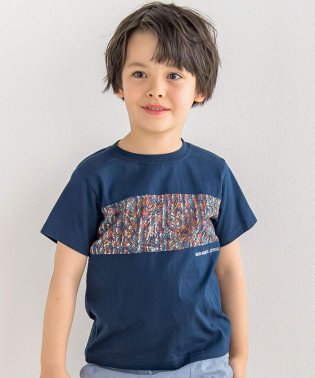 BeBe/【お揃い】【DEVEAUX】グラフィック切り替えTシャツ(90~150cm)/506083948