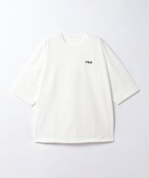 fila(men)(フィラ（メンズ）)/【フィラ】クルーネックオーバーサイズ半袖Tシャツ/ホワイト