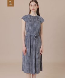 MACKINTOSH LONDON(MACKINTOSH LONDON Lサイズ)/【L】レードルプリントワンピース/ブルー