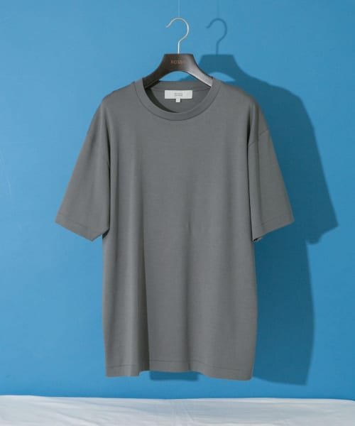 URBAN RESEARCH ROSSO(URBAN　RESEARCH　ROSSO（MEN）)/『XLサイズあり』『UR TECH』防汚加工 スタンダードクルーネックTシャツ/GRAY