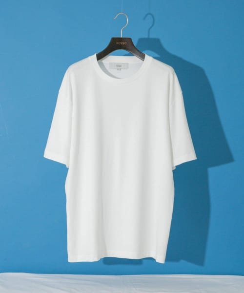 URBAN RESEARCH ROSSO(URBAN　RESEARCH　ROSSO（MEN）)/【予約】『XLサイズあり』『UR TECH』防汚加工 スタンダードクルーネックTシャツ/WHITE