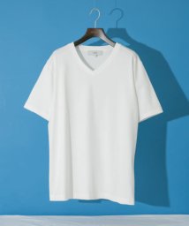 URBAN RESEARCH ROSSO(URBAN　RESEARCH　ROSSO（MEN）)/【予約】『XLサイズあり』『UR TECH』防汚加工 スタンダードVネックTシャツ/WHITE