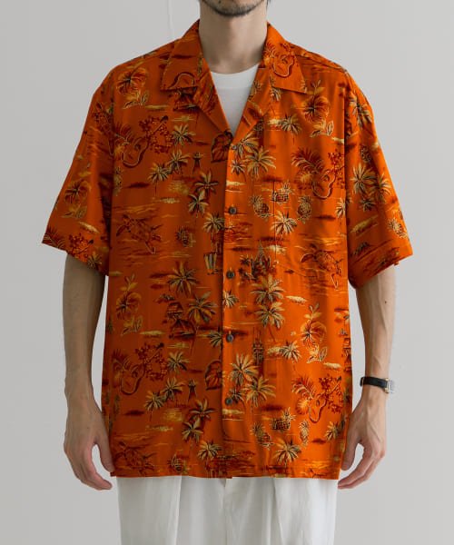 URBAN RESEARCH(アーバンリサーチ)/TWO PALMS　hawaiian shirts/G/VORANGE