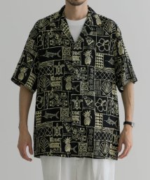 URBAN RESEARCH(アーバンリサーチ)/TWO PALMS　hawaiian shirts/MR/BLACK