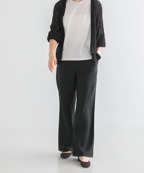 リネンバイアスパンツ WHITE BEIGE