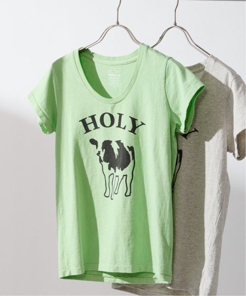 Spick & Span(スピック＆スパン)/≪予約≫Mixta / ミクスタ U NECK T－SHIRT HOLY W2487/グリーンC