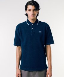 LACOSTE Mens(ラコステ　メンズ)/配色リブニットインディゴポロシャツ/ダークインディゴ